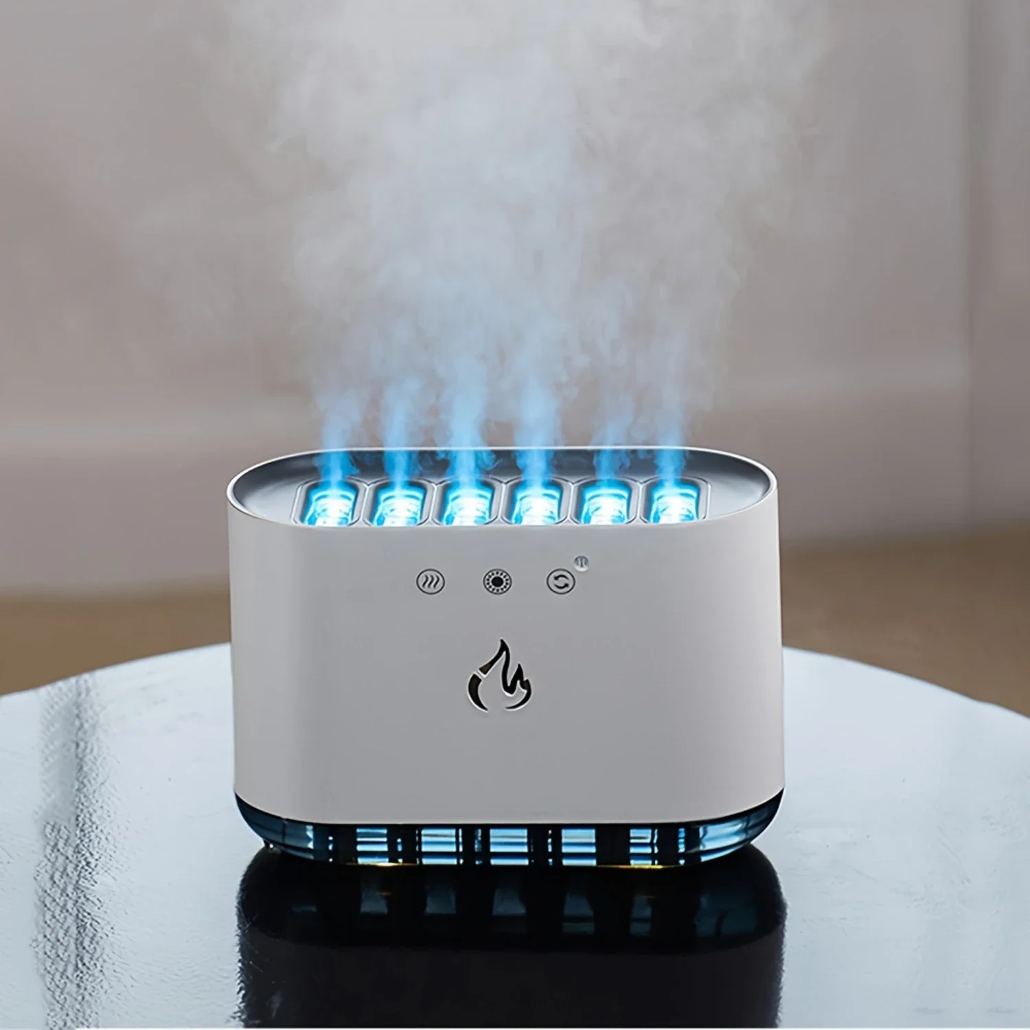 

Humidifiers for Bedroom, Experience Serene Beauty with Stylish Sound-Activated Bedroom Humidifiers, Whisper-Quiet Operation, Cap