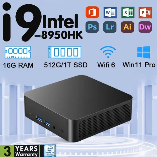 Mini Ordenador Portátil I9 Para Gamer Intel Core I9 8950Hk
