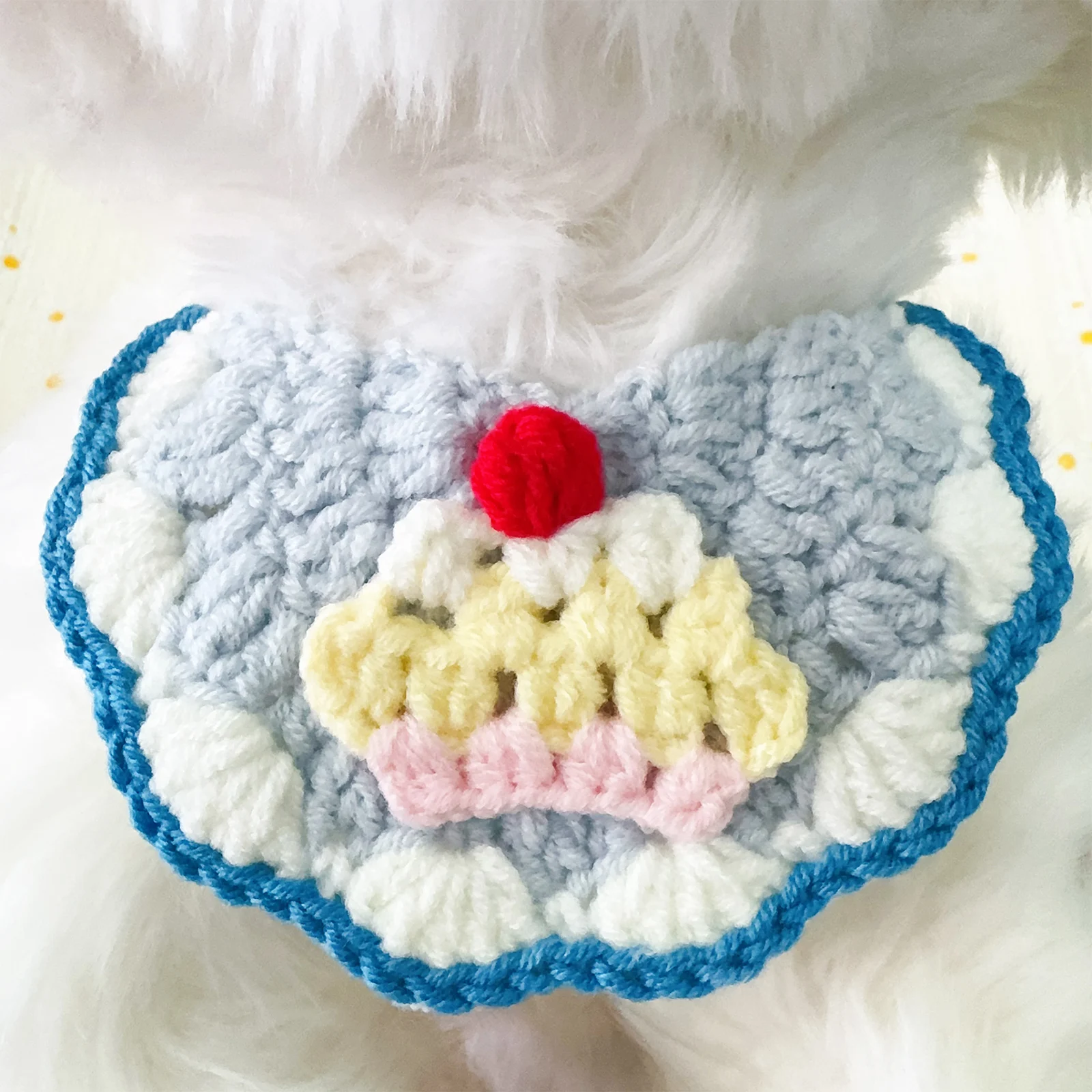 

Cute Refined Cat Hat Hand-made Knitting Puppy Caps Pets Birthday Party Headwear Hair Decoration