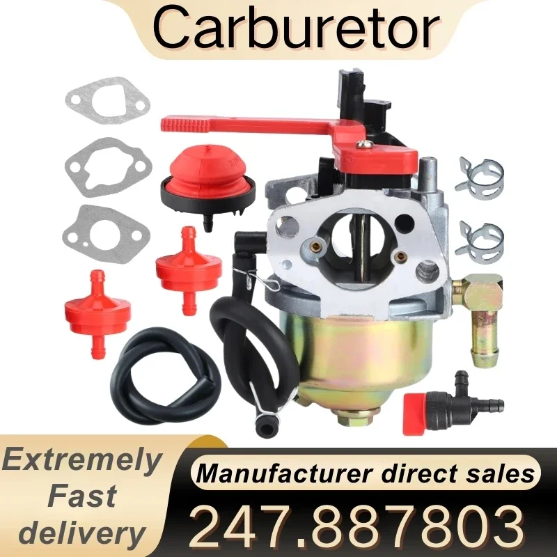 

Carburetor Parts Kit for Snow Blower 247.887803,247887803 21 with Gasket Fuel Line Carb