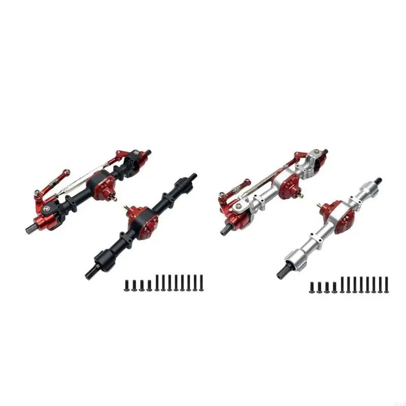 

MXLE Portable Sturdy Metal Axles Set Steel Gear Upgrades for Remote Control Vehicles MN78 MN80 LC79 Parts Craft Supplies