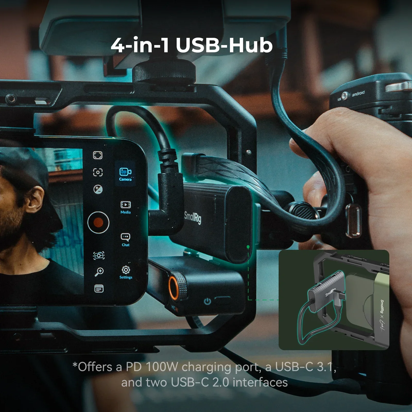 SmallRig x Brandon Li All-in-One Mobile Video Kit Universal Quick Release Phone Video Rig Kit for iPhone for Samsung w Grip 4596