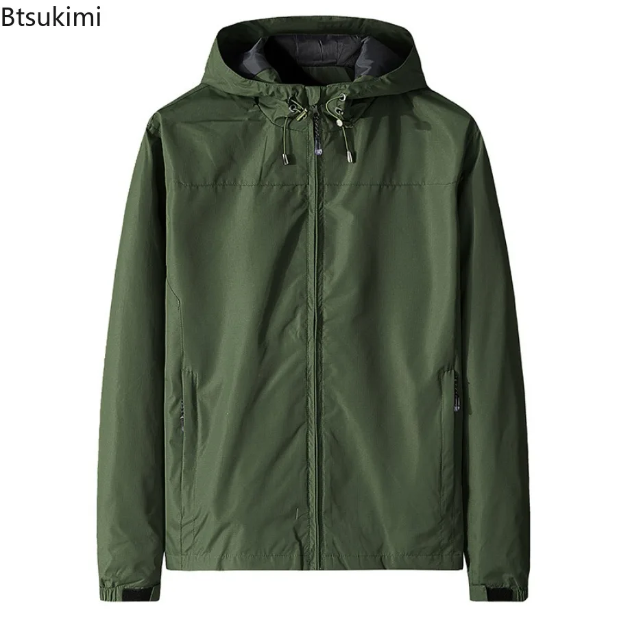 Spring Hot Sale NEW  Hooded Coat Jacket Waterproof Windproof Outdoor Casual Jackets Coats Men Soft Shell Sports Plus-SizeS-5XL