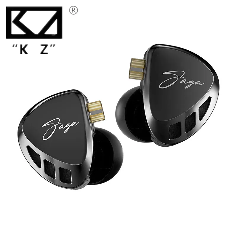 KZ Saga In Ear Gaming E-sports Earphone Stage Live Headphones Bass Fever Metal Earbuds