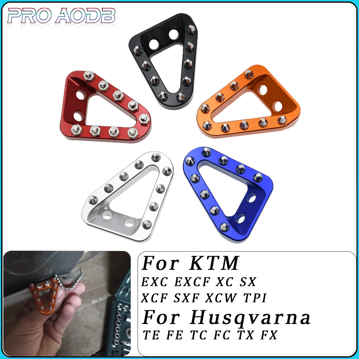 

Rear Brake Pedal Lever Step Plate Tip For KTM SX SXF XC XCF XCW EXC EXCF For GasGas For Husqvarna FC TC FE TE FX TX 2016-2022