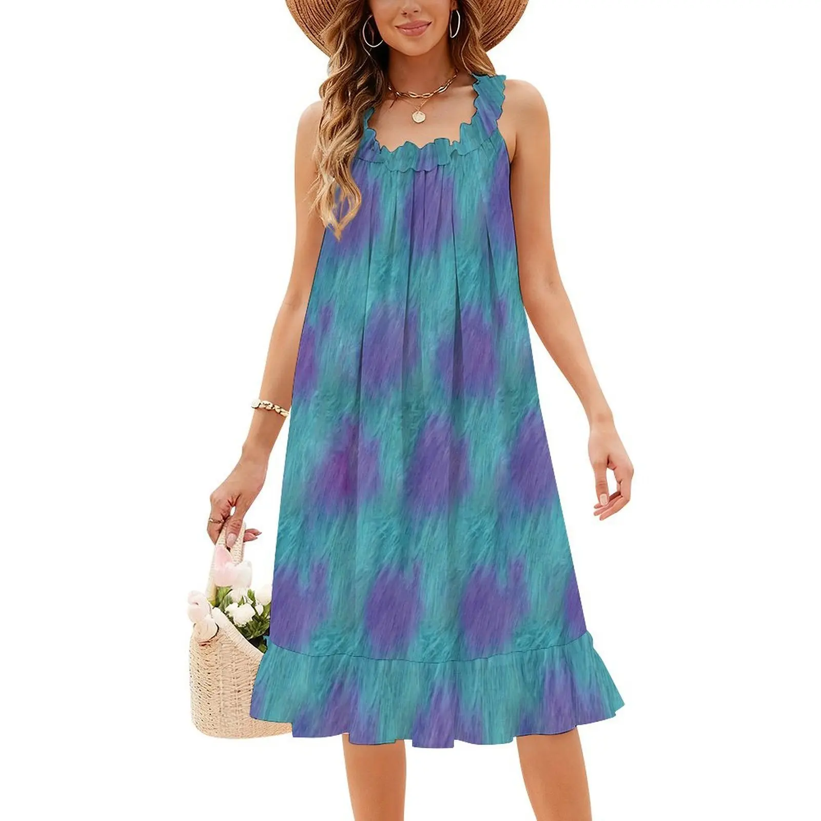 فستان سولي فور مونسترز إنك المثير للإجازات للنساء على الشاطئ وحفلات أعياد الميلاد فستان قصير للهالوين والهالوين والحجر الصحي #4