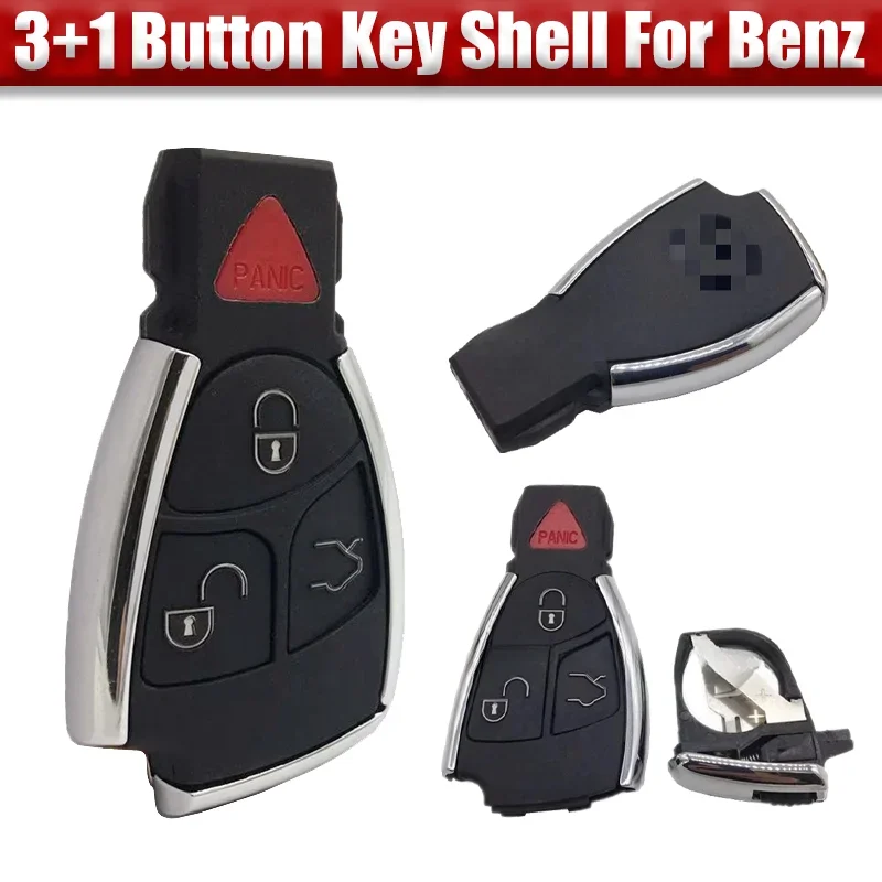 1 Pcs ABS Car Key Fob Shell Cover With Blade For Mercedes-Benz C E S Class CL CLK CLS SL SLK S500 C230 AMG 1999-2006