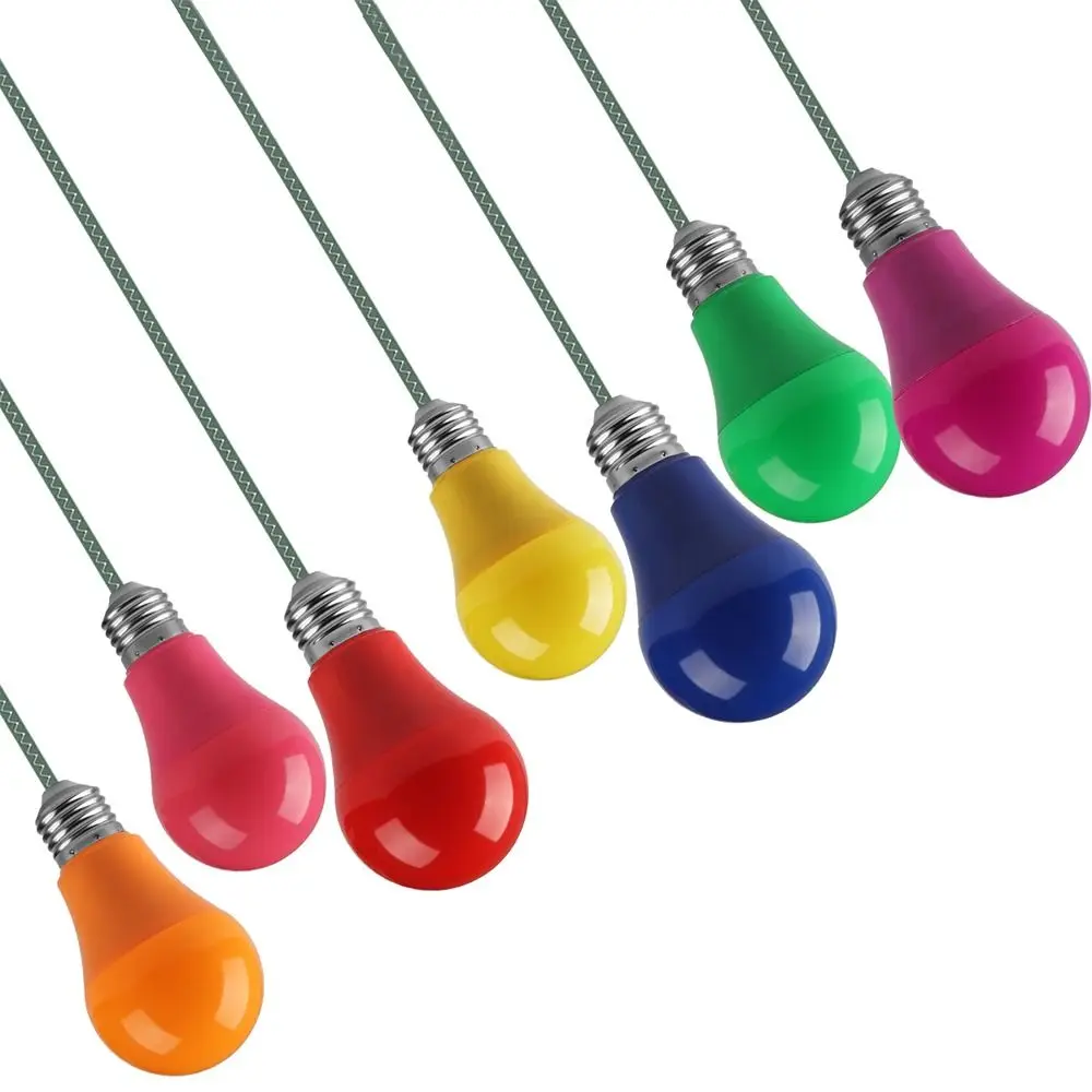 SMD 2835 Home Decor Flashlight E27 B22 Base LED Bulb A60 Lamp Colorful Light