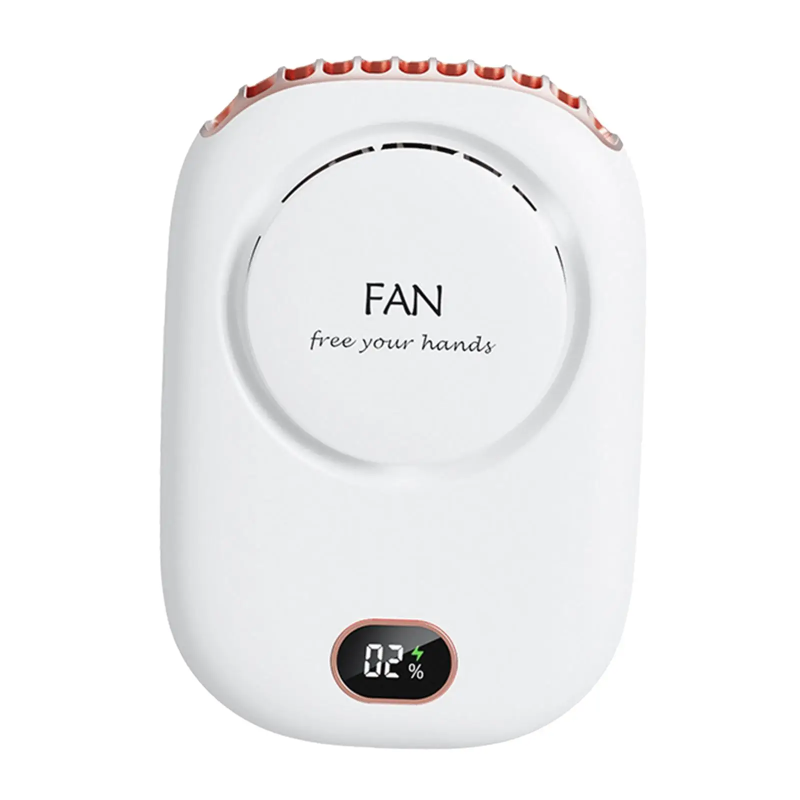 2x Mini Portable Handheld Personal Neck Fan Waist Fan USB Rechargable 3 Level Fan for Indoor Outdoor