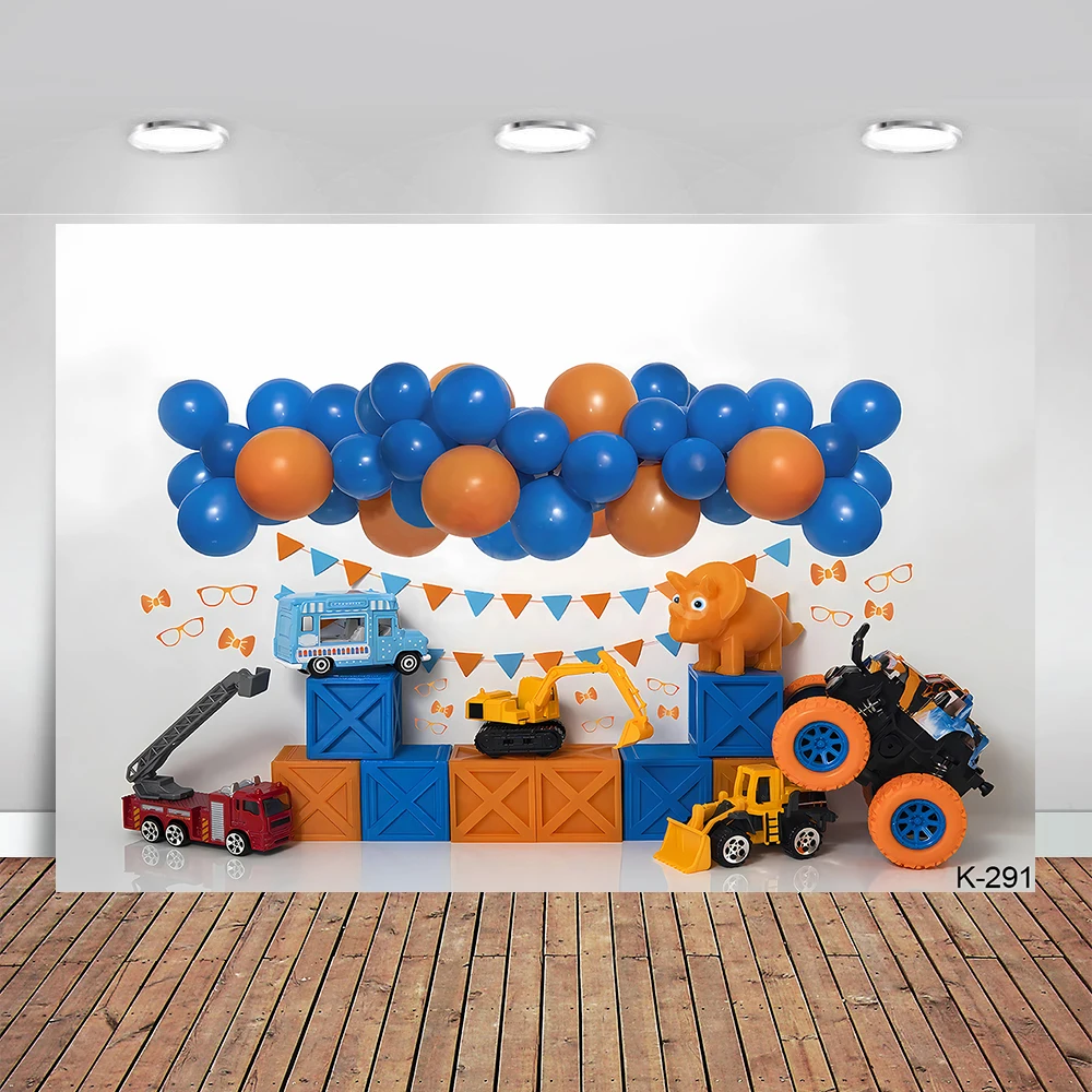 

Construction Builder Team Baby Birthday Party Backdrop Excavator Crane Traffic Airplane Truck Kids Photography Background Banner