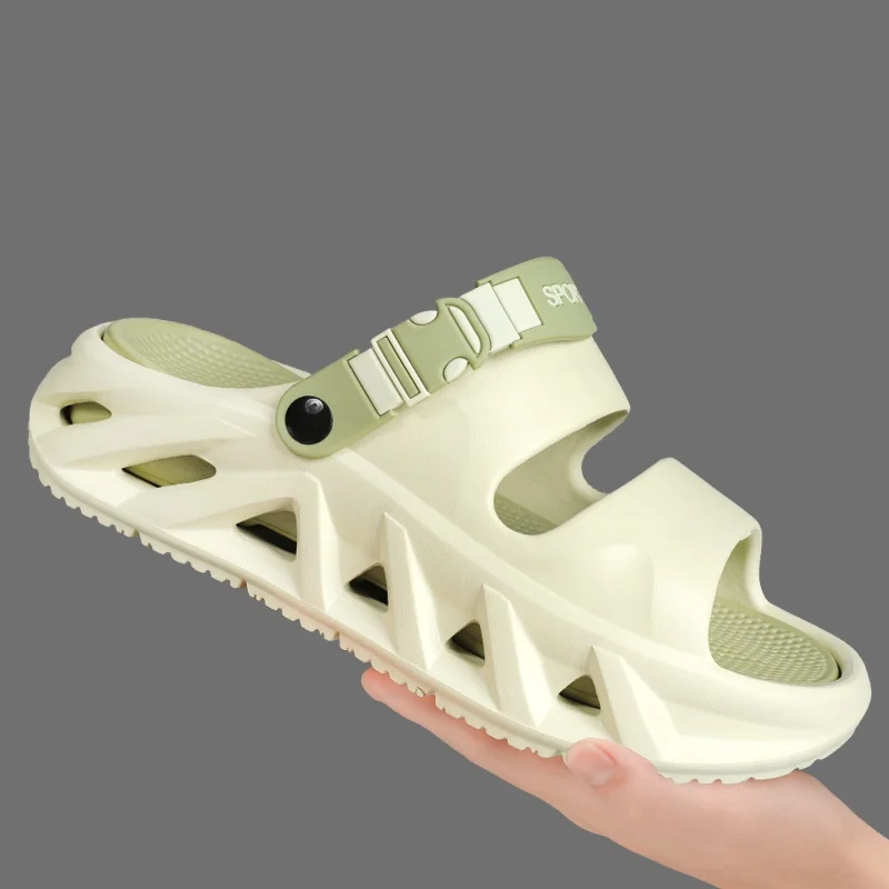 

Men's and Women's Couple Style Large Size Slippers, New Summer Style Thick-Soled Slip-Ons, Shock-Absorbing Outdoor Beach Shoes, Sandals and Slippers