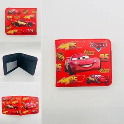 Cute cartoon anime peripherals Cars Lightnings McQueen coin storage coin purse men and women wallet card holder birthday gift