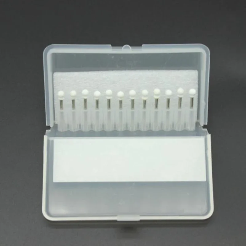 5×12Pcs/Box Dental Polishing Stone Handpiece Burs FG Cone Flame Dentist Teeth Whiting Dentist Tools Ceramic Grinders Care