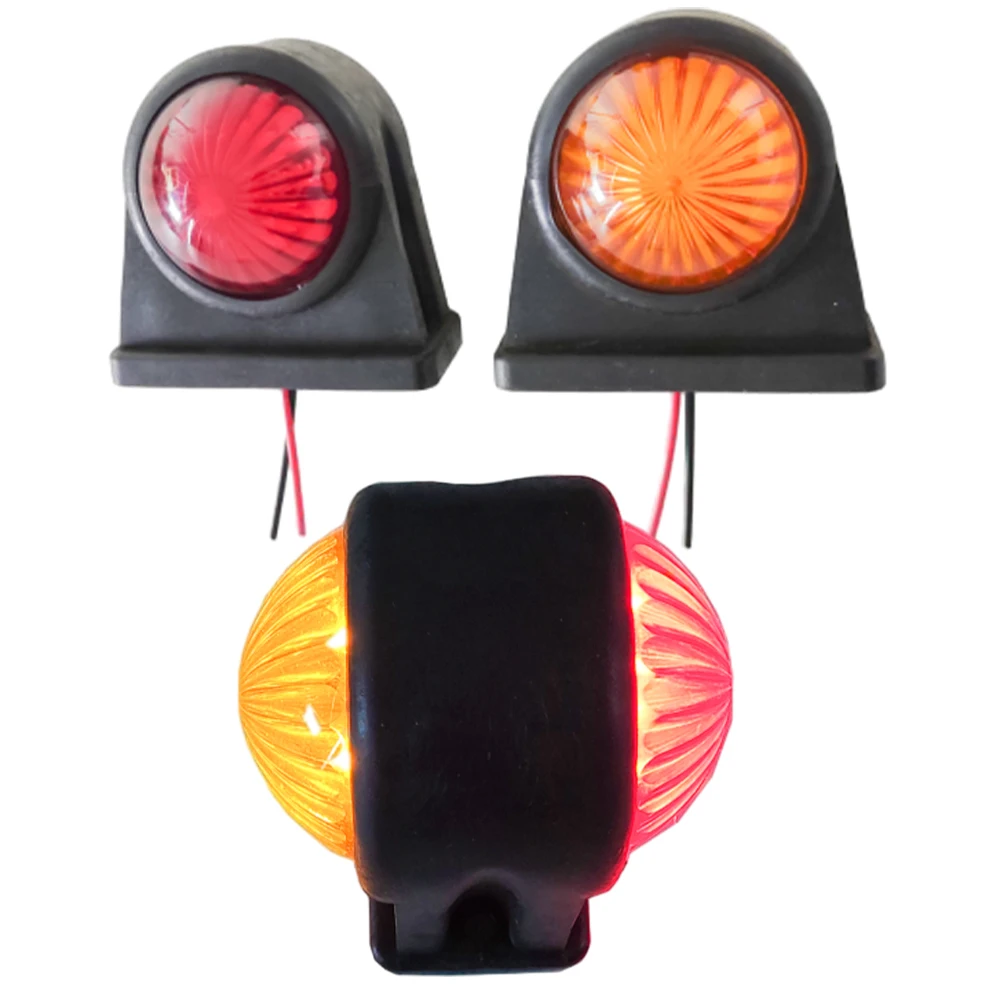 2pcs 12V-24V left and right driving universal 8 LED double-sided truck side lights truck universal