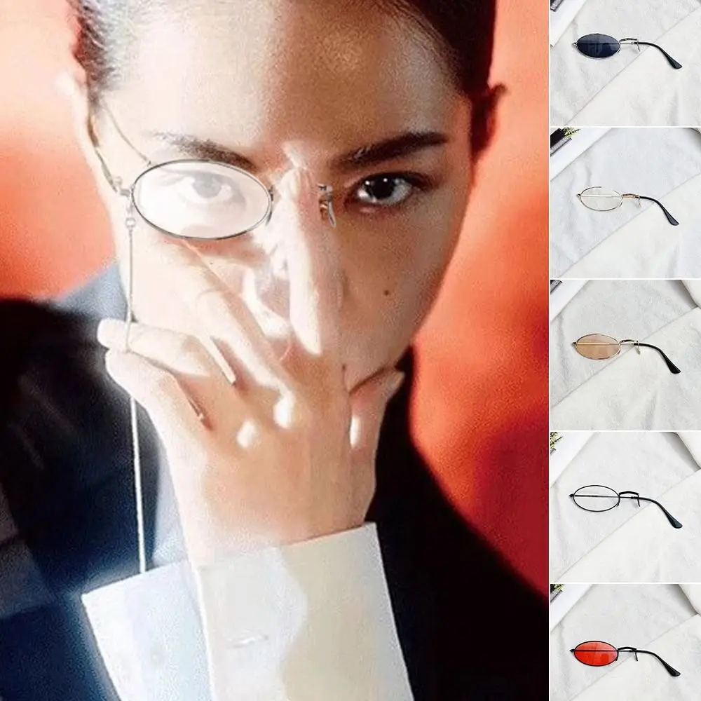 Gafas individuales de Anime a la moda, estilo británico, estilo Steampunk, gafas monoculares Punks, gafas de Cosplay para hombres