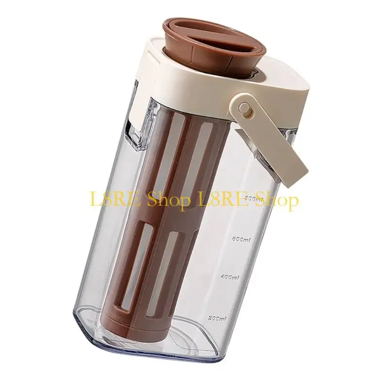 L8RE Large Capacity Coffee Brewer with Reusable Filter 1L Cold Brew Teas Maker With Handle and Lid Practical Kitchen Tool