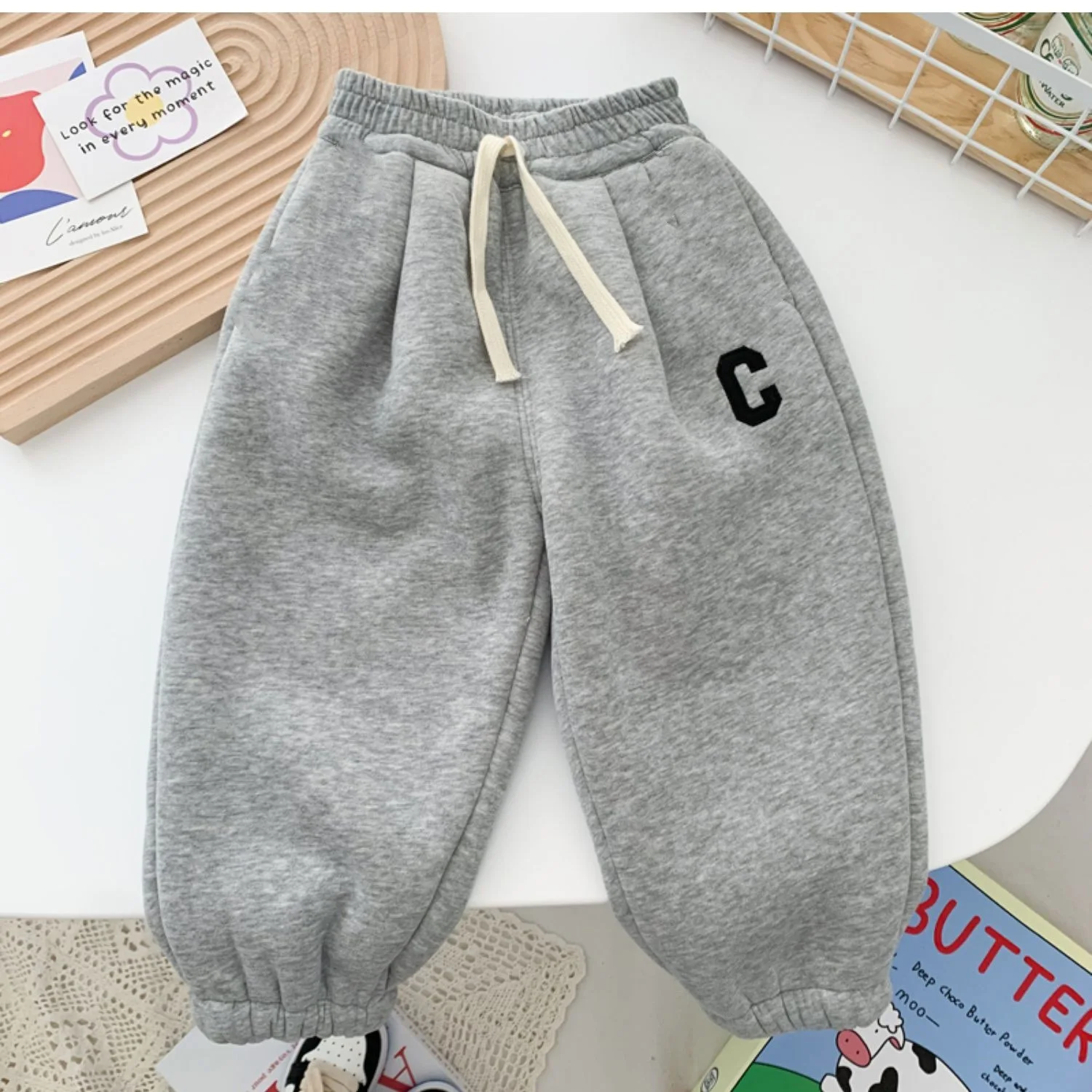 

Детские штаны с подкладкой, зимние утепленные спортивные штаны на флисовой подкладке для мальчиков, брюки для девочек, новые спортивные штаны-шаровары с надписью