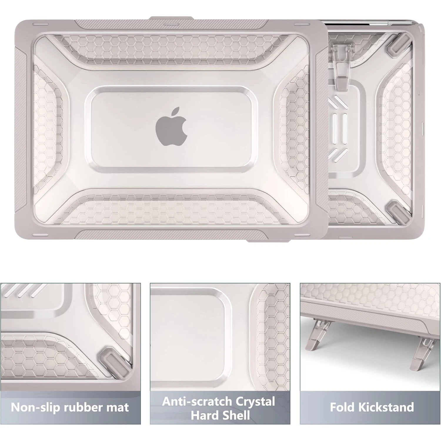 Heavy Duty Armor Anti-drop Laptop Case for MacBook Pro14 M5 A3426 Pro16 M5 A3428 for MacBook Air15 A3448 M5 Air13 A3449 M5 Cover