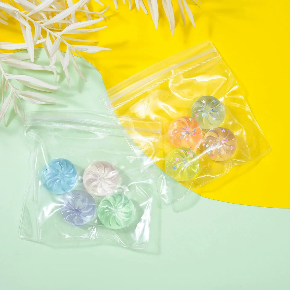 

Crystal pudding 4-piece set, shiny taffy, compact stress-relieving toy, soft squeezable sensory toy