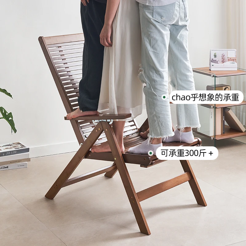 Składane krzesło wypoczynkowe, krzesło do drzemki i relaksu, krzesło wypoczynkowe do salonu.