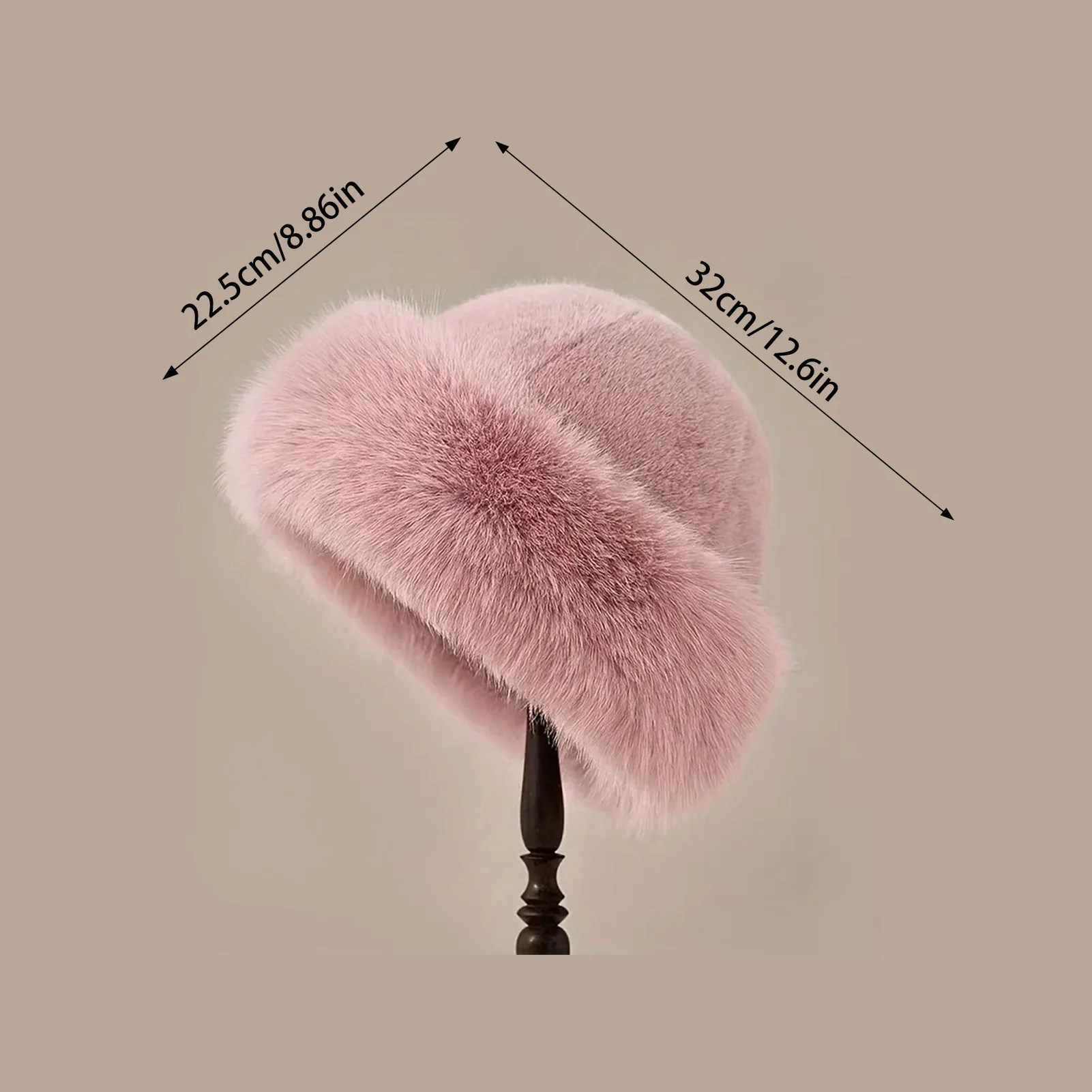 2026 Women Winter Fur Hat Cold-Proof Outdoor Thicken Warm Soft Hat for Casual Trips Sports Skiing High-end luxury fishing hat view 6