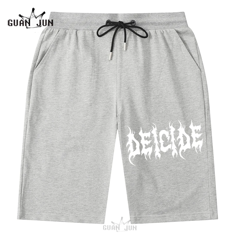 Deicide 100% Cotton Shorts Man Woman Casual Loose Beach Cotton Short Pants Harajuku Shorts Men Unisex Streetwear Clothing