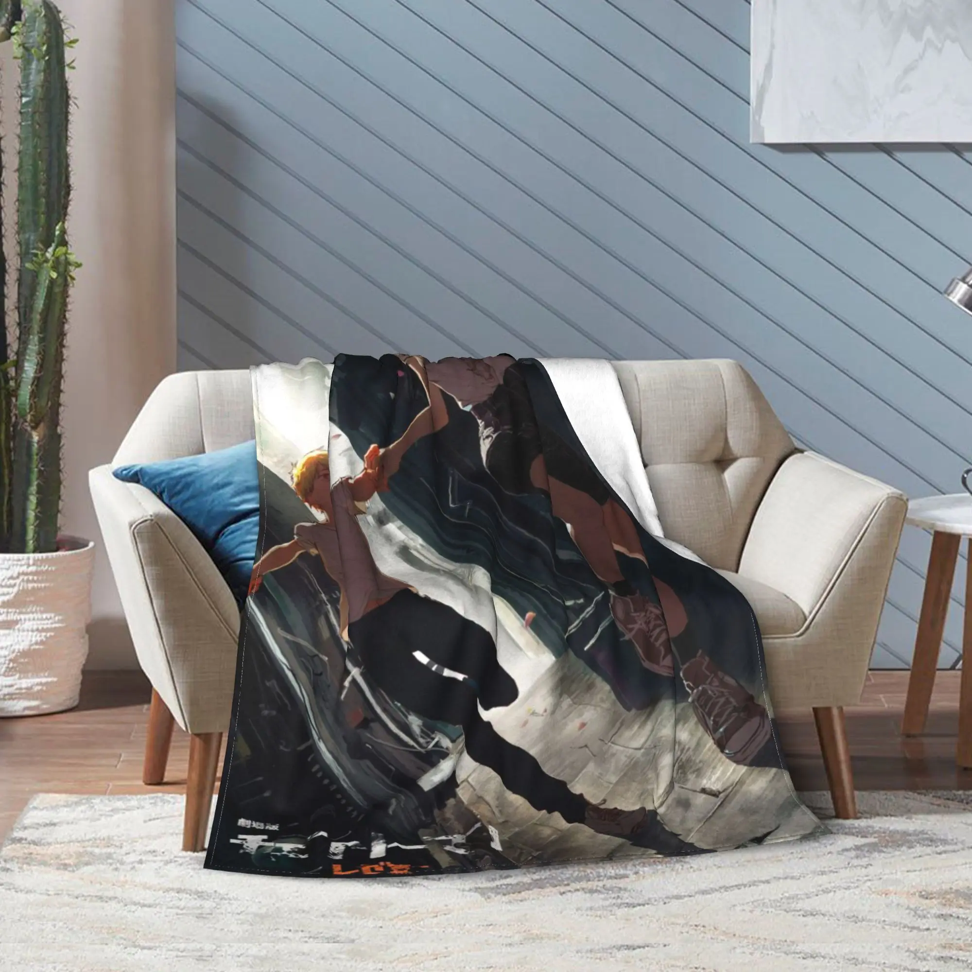 Chainsaws Japan Man The Movie: manta Reze Arc de varios tamaños, mantas mullidas y cálidas para sofá y cama