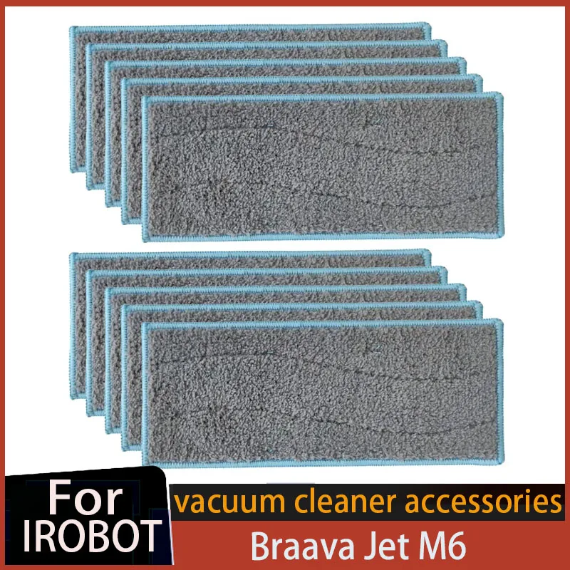 Washable and Reusable Wet Mopping Pads for iRobot Braava Jet m6 (6110) (6012) (6112) (6113) Ultimate Robot Mop Parts