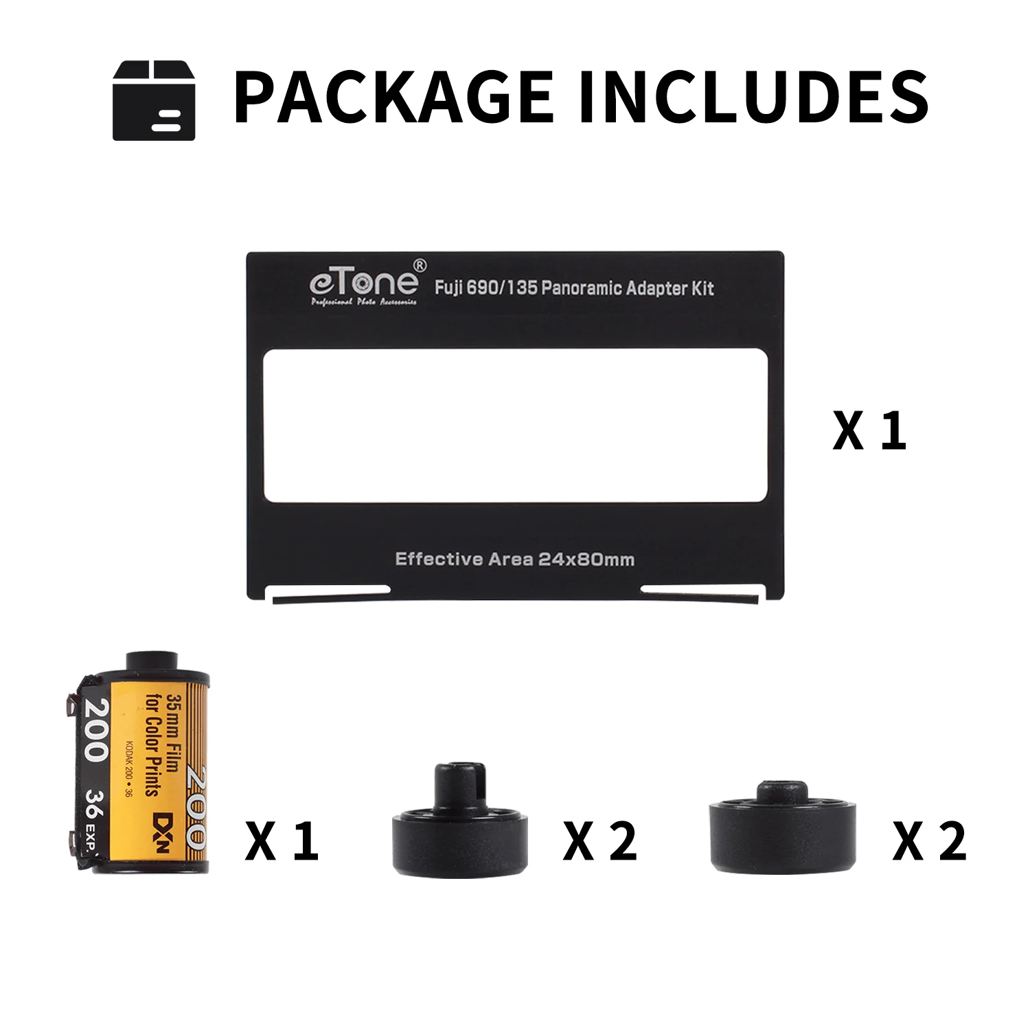 eTone Adapter Kit for Fujifilm 690 6x9 Camera Medium Format 120mm to 135mm Film Photo