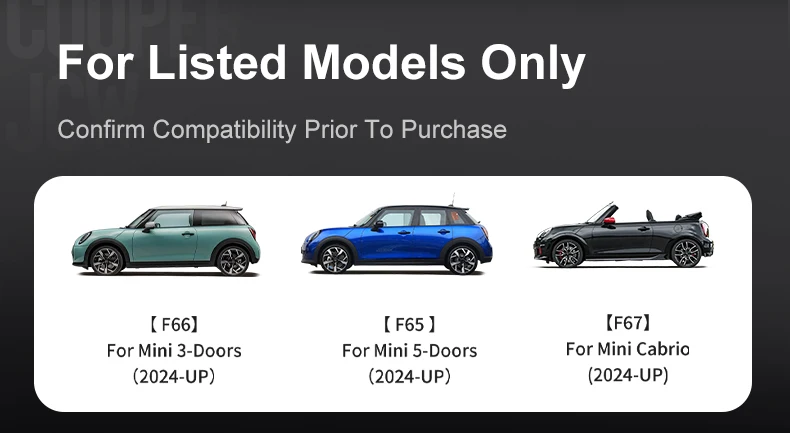 Auto-Mittelkonsolen-Organizer Armlehnenbox-Verkleidungsabdeckung für MINI COOPER S F66 F65 F67 ABS Auto-Innenzubehör – Detail 4