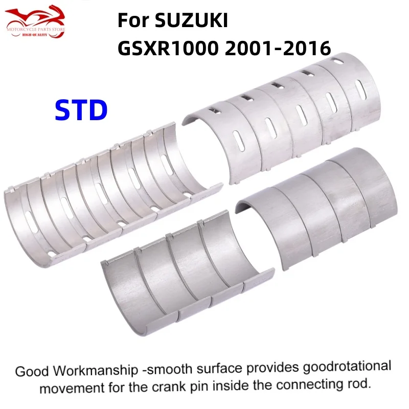 STD35mm +0.25 Motor Connecting Rod Crankshaft Main Bearing For Suzuki GSXR1000 GSX-R1000 2001 2002 2003 2004 2005 2006 2007-2016
