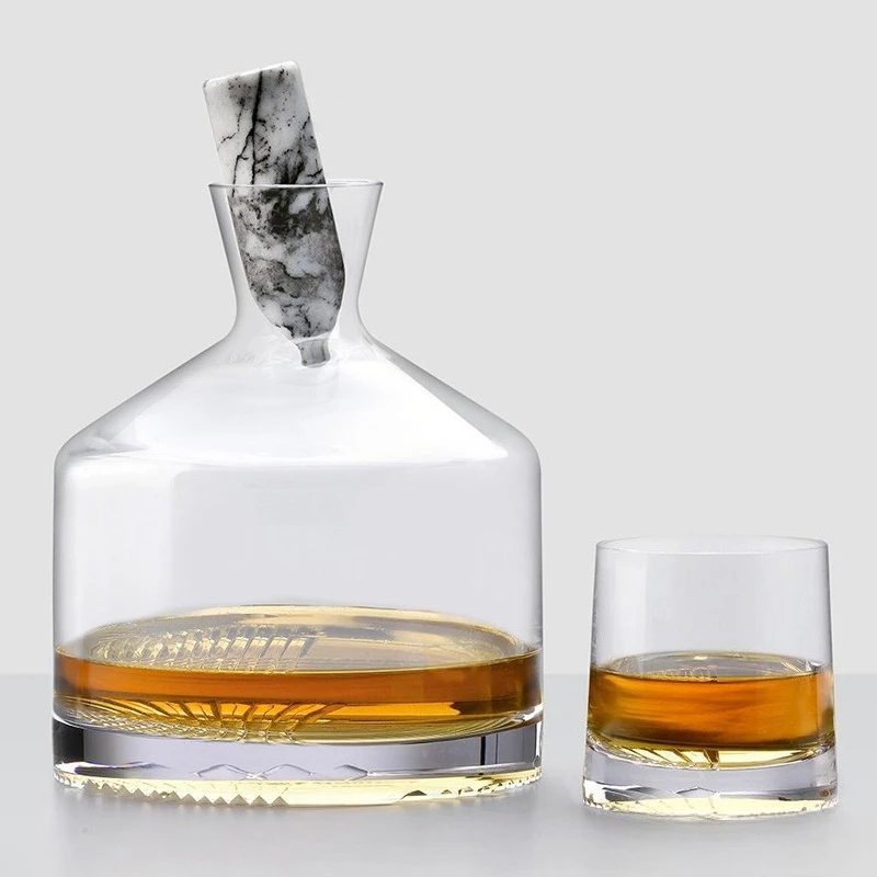 디자이너 위스키 병 외국 와인 디스펜서 와인 잔 와인 세트