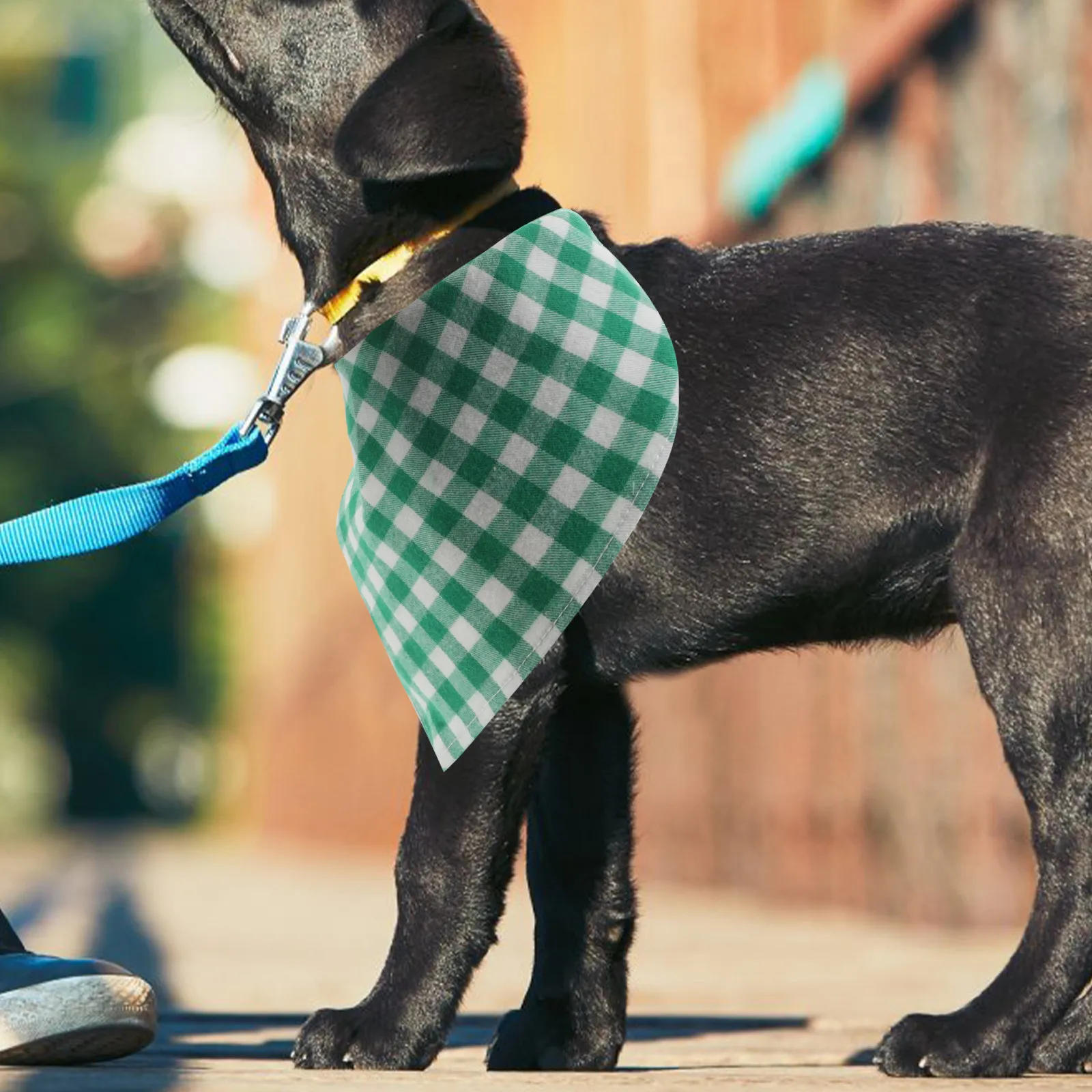 2Pcs Pet Triangle Bandana Stylish Plaid Small Dog Cat Bib Drool Absorption Puppy Scarf Reusable Comfortable Neck Accessory