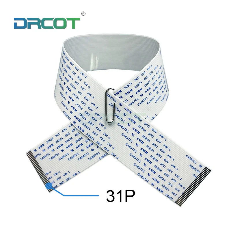 

10pcs Printer Spare Parts 31P Print Head Date Cable for EPSON dx5