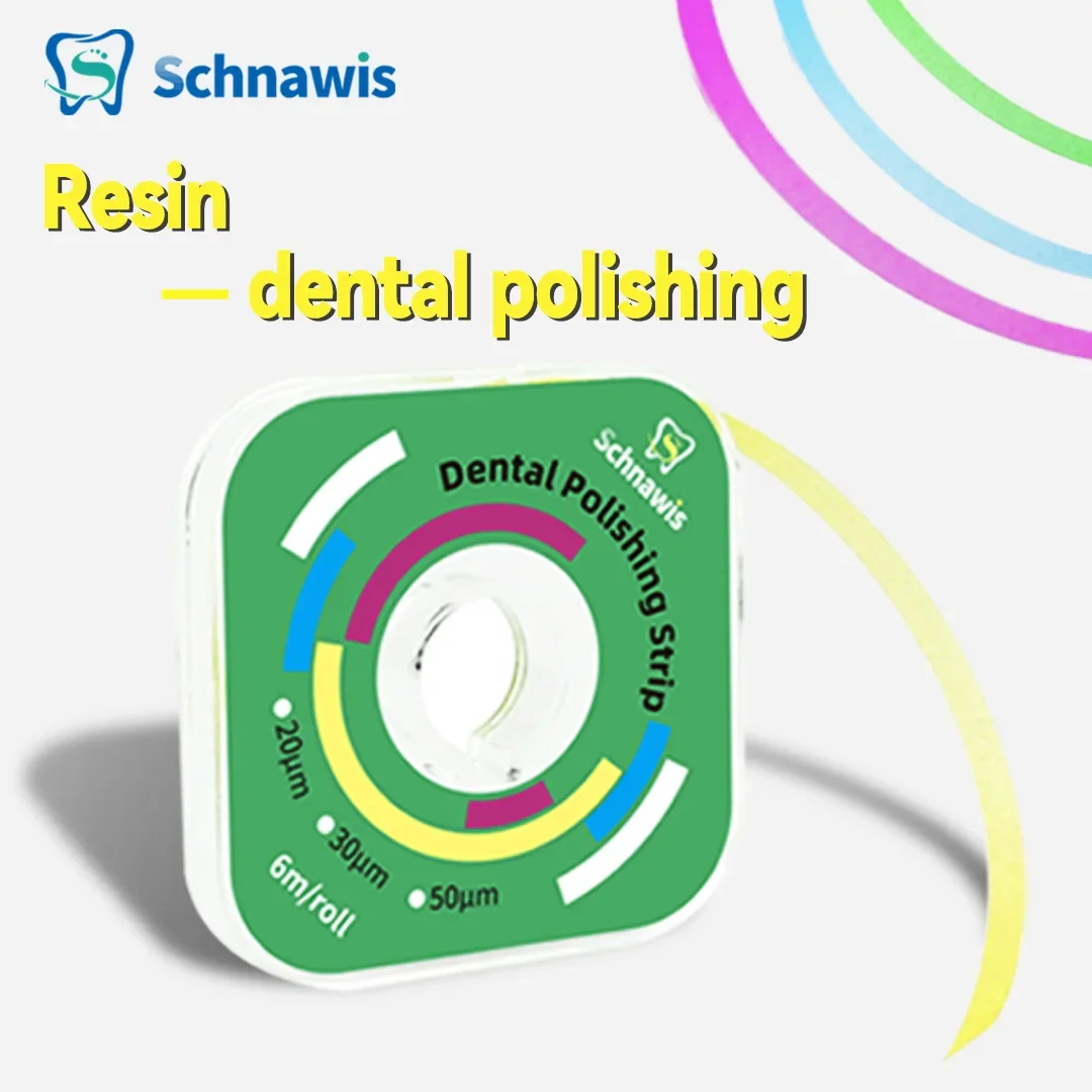 Dental Polishing Strip Single Side Resin Teeth Grinding Sanding Shaping Dentist Material 4mm*6m Dentist Tool 50μm 30μm20μm