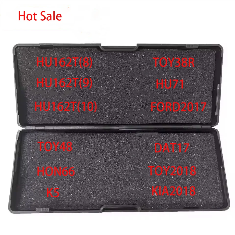 

Инструмент Lishi 2 в 1 K5 TOY48 TOY2018 FORD2017 HU162T(9) HU162T(8) HU162T(10) HON66 HU71 TOY38R для слесарного инструмента Hyundai Kia
