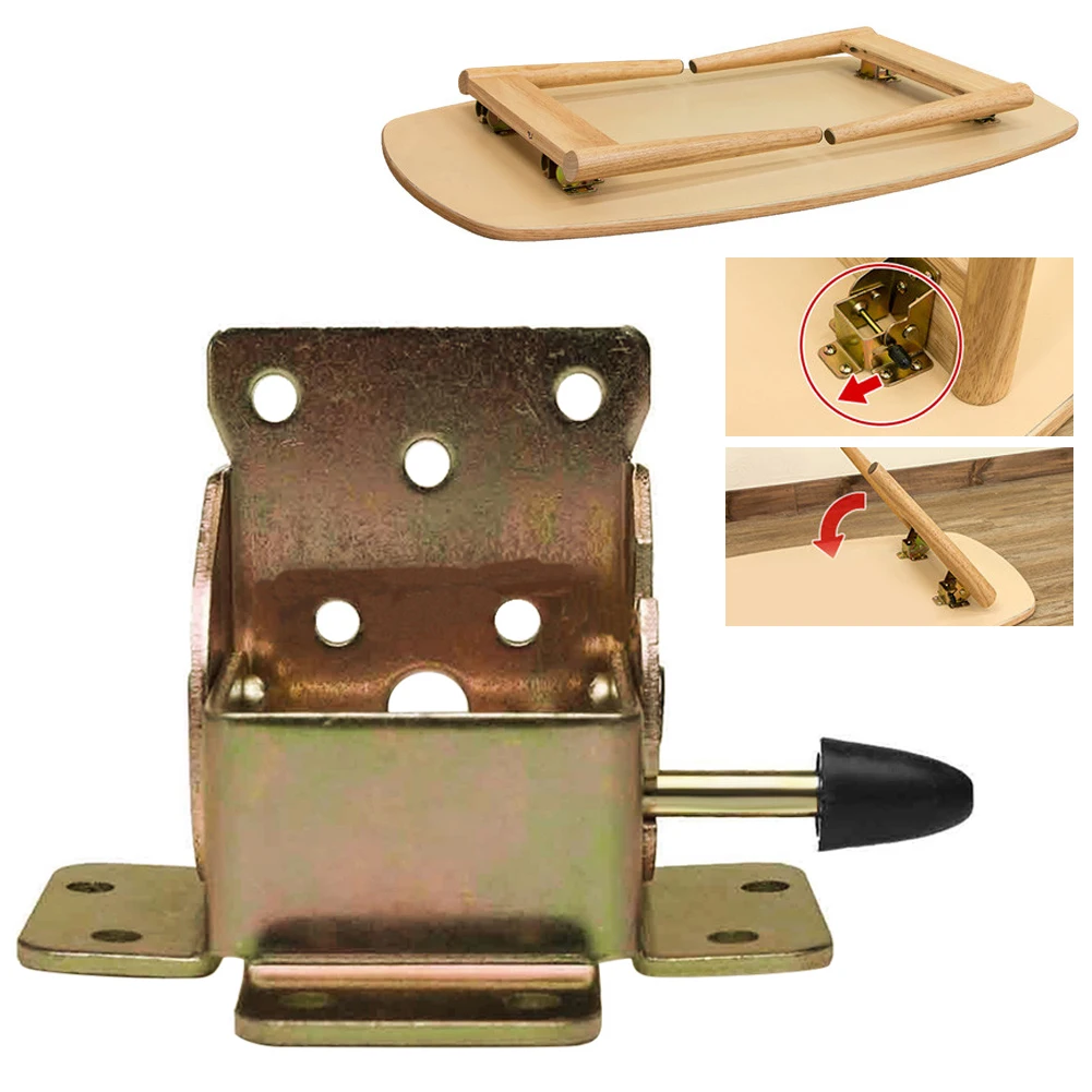 

Metal Locking Folding Table Chair Leg Brackets Cabinet Hinges for Furniture