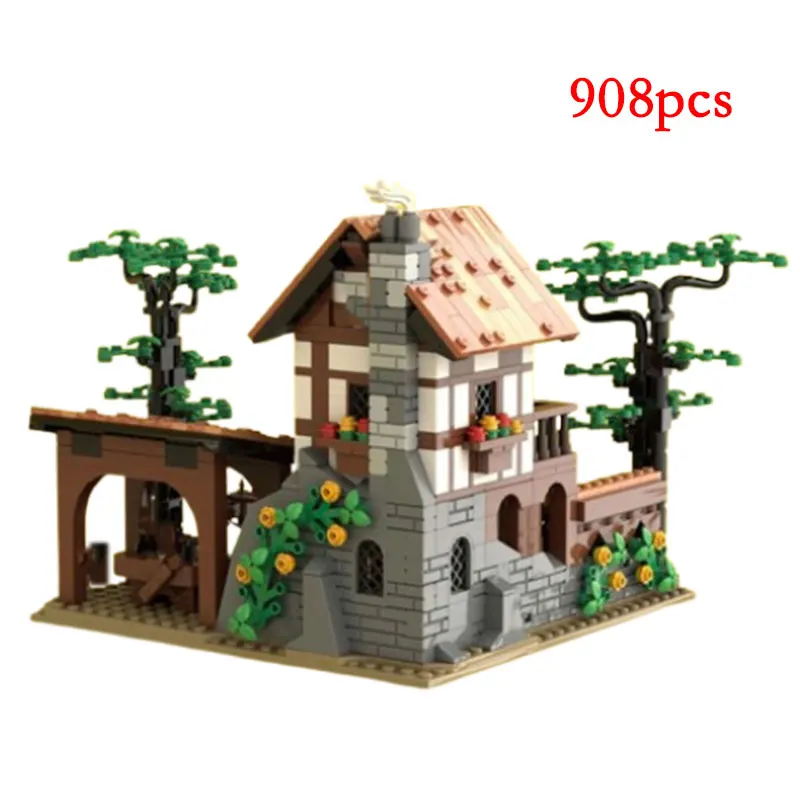 스폿 MOC-161587 작은 입자 중세 빌딩 블록, DIY 퍼즐 장난감, 선물 모델 장식, 134494