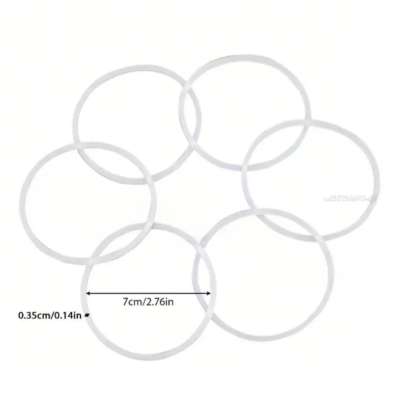 27RB 6PCS ปะเก็นทดแทนใหม่แหวนซีลยางสำหรับกระสุนเวทมนตร์แบน/สำหรับ BL