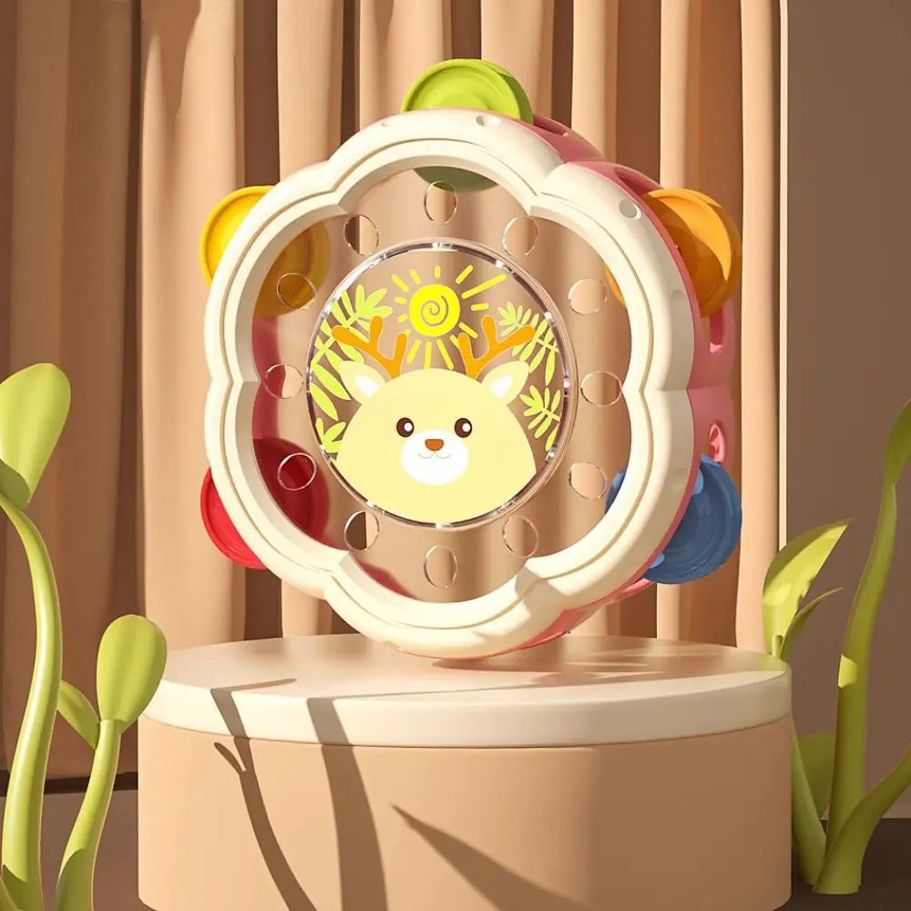 เครื่องดนตรีเด็ก ABS คุณภาพสูง ของเล่นเสริมพัฒนาการแบบพกพา มอนเตสซอรี่ ของเล่นกลองเด็ก ทนทาน