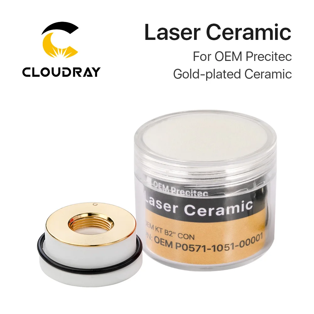 Cloudray Laser pozłacany ceramiczny KT B2 CON P0571-1051-00001 dla OEM Precitec laserowa głowica tnąca 28mm/24.5mm