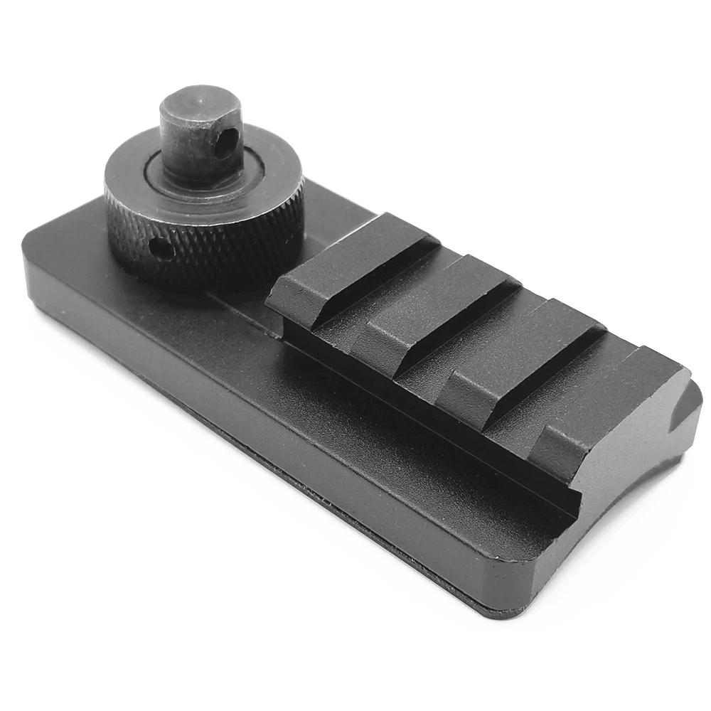 Sling Swivel Stud Picatinny Rail Adapter for Rifle Bipod 20 mm Picatinny Weaver Mount Adapter with 3 Slots Rubber Base