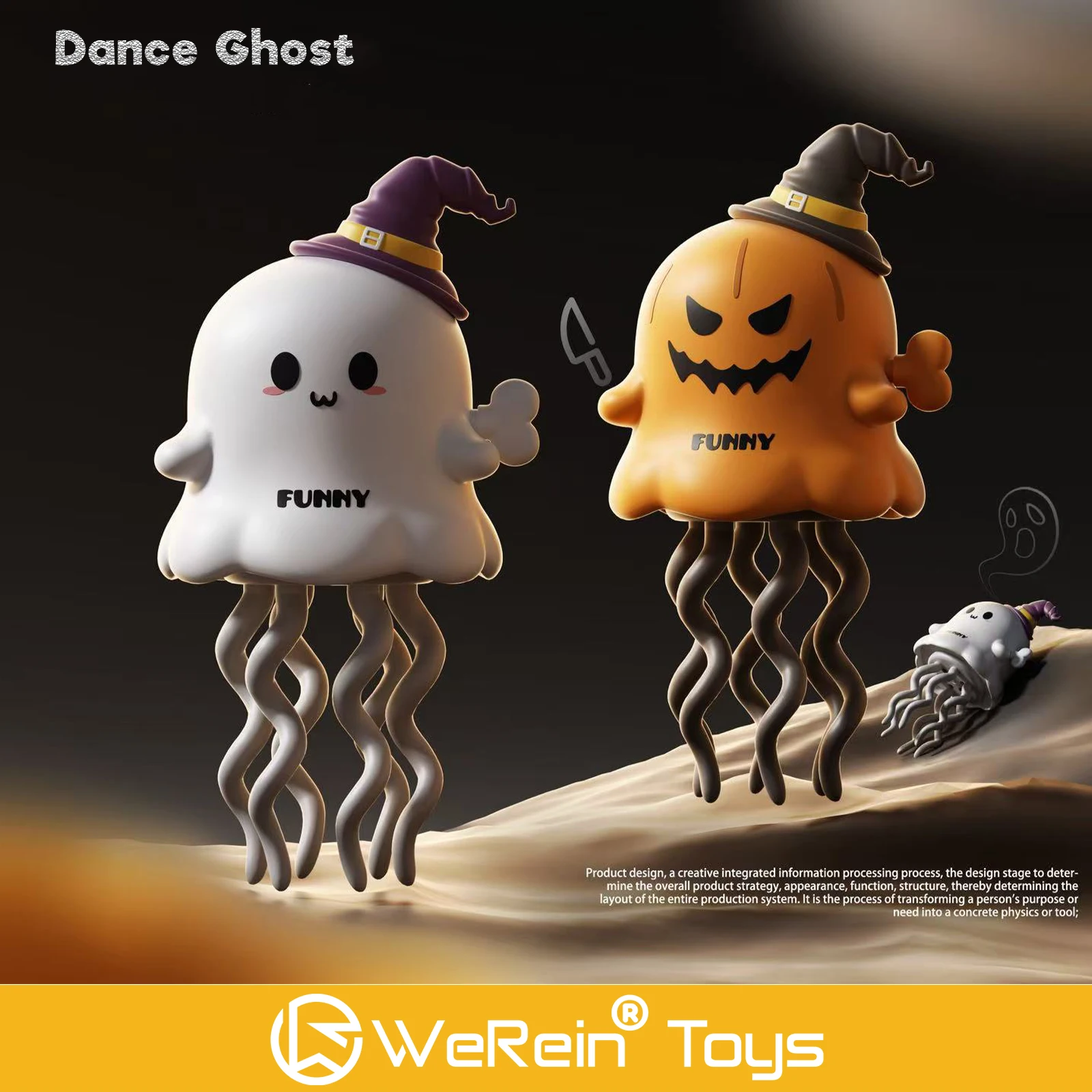 Dancing Ghost&Dancing Pumpkin Kids Clockwork Pet Toys Cartoon Interactive Baby Crawling Toys Dance Toys Halloween Christmas Gift