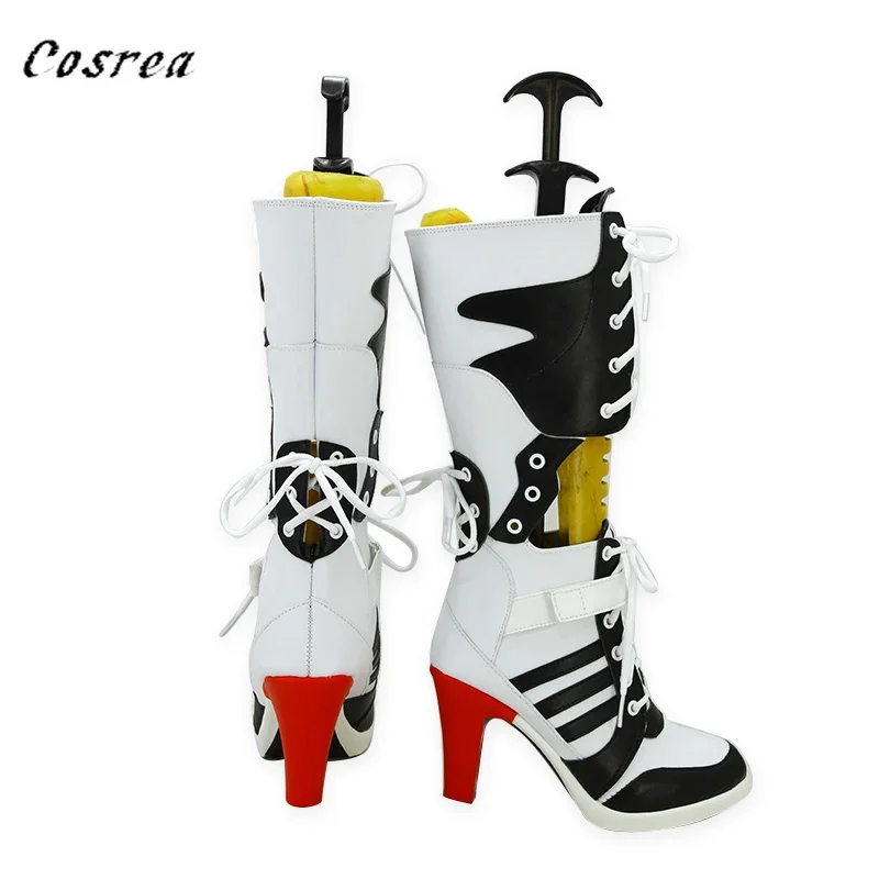 2025 New Costume Props Adult Cosplay Joker Davidsion Accessories Shoes Boots for Girls Women Halloween abc