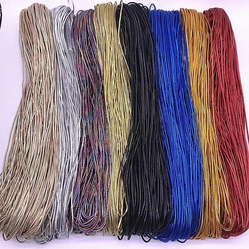 5 Yards 1.5mm Colourful Round High Elastic Rubber Band Elastic String Label Line Garment Trousers DIY Sewing Accessories