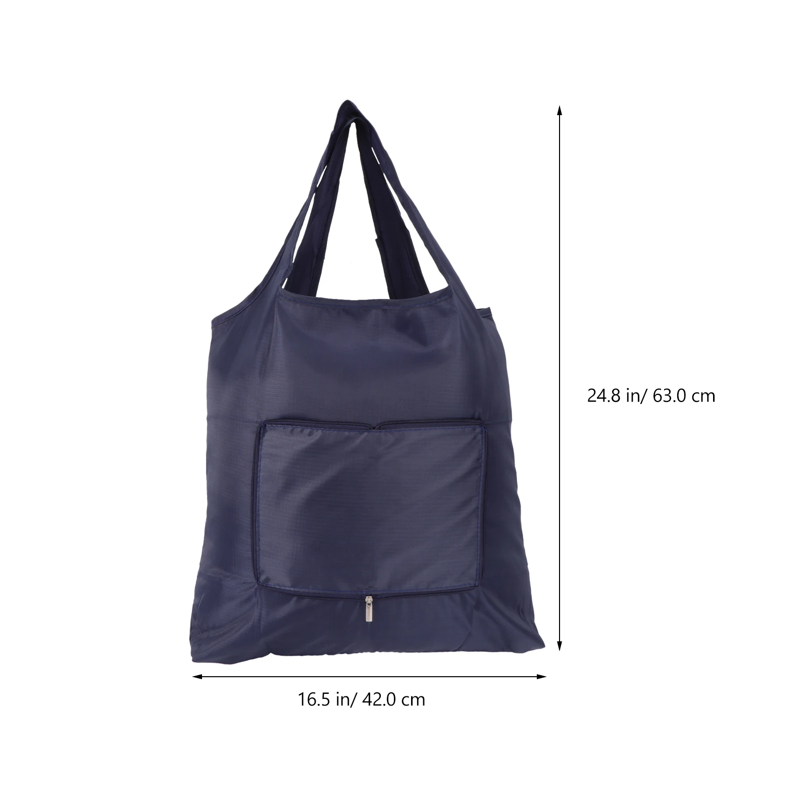 

2 Pcs Tote Bags Eco Friendly Shopping Supermarket Storage Case Foldable Packing Container Navy Pouch
