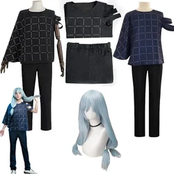 Jujutsu Kaisen Mahito Cosplay Costumes Anime Wig Top Pants Suit Halloween Costume For Men Carnival Party Role Play