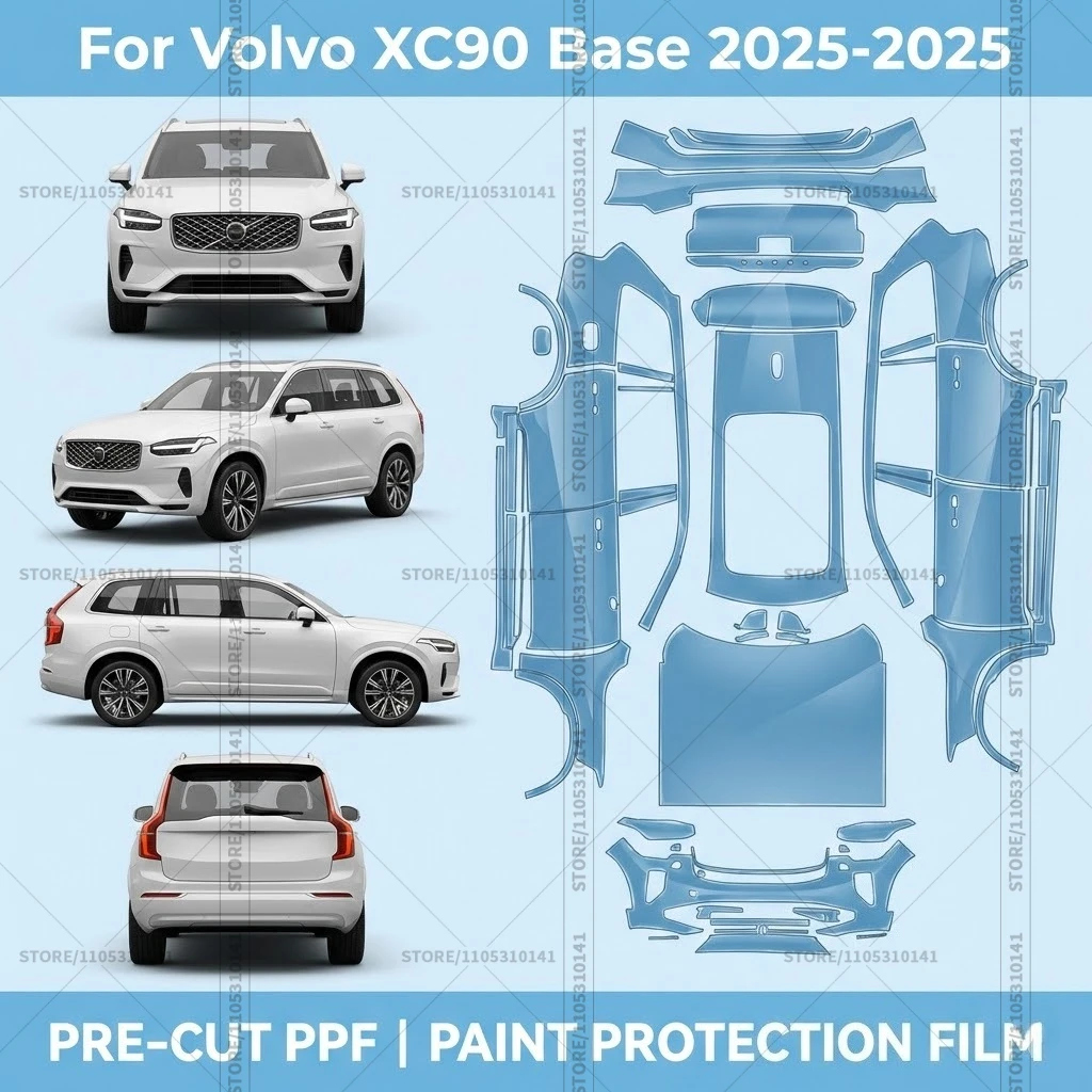 

For Volvo XC90 Base 2025-2025 Pre-Cut Paint Protection Film PPF Transparent Car Film Automotive PPF Full Vehicle Professional