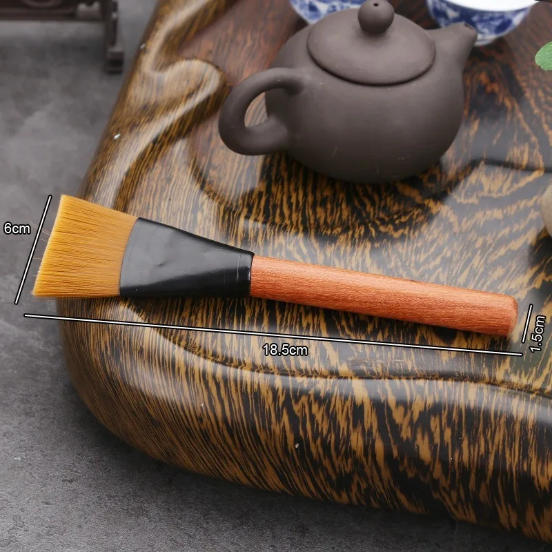 فرشاة الشاي، فرشاة إبريق الشاي، فرشاة المجموعة، فرشاة الرسم، مكنسة الشاي، قلم الشاي الذي لا يساقط الشعر، فرشاة صينية الشاي من خشب الورد، فرشاة مجموعة الشاي