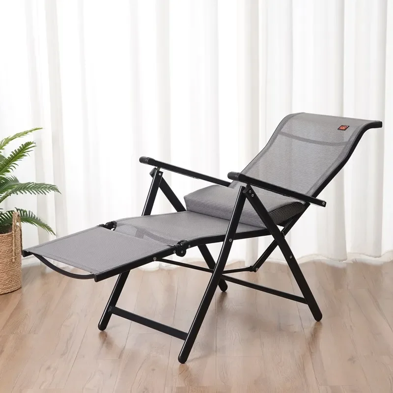 Folding Lounge Beach Chair, Office Home Nap, Outdoor Relax Chair, cadeira confortável do sono, Mobiliário Varanda